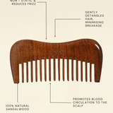 Sandalwood Comb